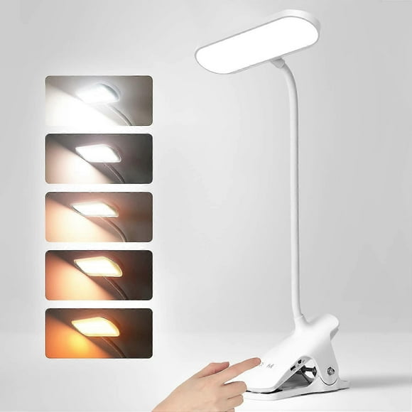 Wireless Led Desk Lamp, Touch Bedside Lamp 5 Dimmable 360 Flexible Neck Led Lamp, Reading Lamp Reading Lamp Compatible With Bed