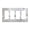 4-Gang 4-Decor, variant on Clear Diamonds Switch Cover Decorative Wall Plate / 4-Gang 4-Toggle / Standard Size 4.5x8 in