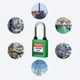 thumbnail image 4 of Candados de Seguridad Sunnimix Grillete de Acero Ligero Verde, 4 of 8