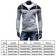 thumbnail image 5 of Hombres primavera otoño manga larga cárdigan con capucha suéter abrigo (gris 2XL) Ndcxsfigh Para estrenar, 5 of 5