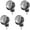 Silver, variant on MOMOJIA Office Computer Chair Wheel 360 Degree Swivels Rollers Heavy Duty Swivels Castor