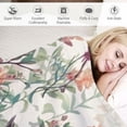 thumbnail image 3 of PRATYUS Hummingbirds Floral Blanket Gift for Kid Women Toddler Throw Lover Lightweight Sheet Super Soft Flannel Blankets Decor Bed All Season Small for Kids 40x50in, 3 of 6