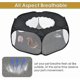 thumbnail image 3 of Small Animal Playpen, Transparent Breathable Pet Tent With Top Lid, Fence Foldable Indoor Outdoor Exercise Yard(black,1pcs), 3 of 3