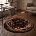 thumbnail image 6 of 3D Halloween Round Rug, Illusion Halloween Round Mat, Funny Rug with Non-Slip Soft Visual Effect Door Mat for Living Room Indoor Decor, 6 of 7