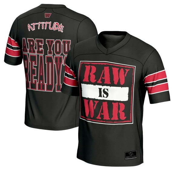 Men's ProSphere Black RAW IS WAR Football Jersey