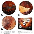 thumbnail image 3 of Designart "Phoenix The Resurgence I" Animals Framed Wall Art Decor - Modern Farmhouse Orange Bird Entryway Framed Wall Art, 3 of 6
