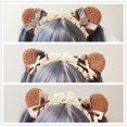 thumbnail image 2 of Lolita Headbands Furry Animal Bear Ears Headband Lace Bows Hair Hoop Cosplay Headpiece for Halloween Party Supplies, 2 of 4