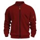 thumbnail image 3 of Ceisia Warm Stretchy Men's Slim Fit Stand-Collar Zip-Up Fleece Jacket Gift, 3 of 4