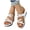 White, variant on Ladies Platform Wedge Slides Sandals Stylish Gold Metallic Slip on High Heels for Women 2025 Summer