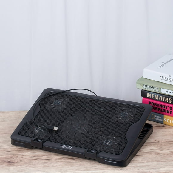 EXHUMKY Laptop Cooling Pad for Lap Black Air Cooling Office Use 1Pack