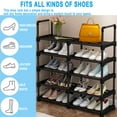 thumbnail image 4 of Shoe Rack Shoe Organizer, 20-24  Pairs Shoes Storage Organizer Metal Stackable&Removable Multifunctional Show Rack for Entryway,Closet and Bedroom, 4 of 7