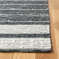 thumbnail image 3 of SAFAVIEH Striped Kilim Theodore Striped Area Rug, Black/Ivory, 5' x 5' Square, 3 of 7