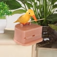 thumbnail image 2 of spellwife Toothpick Box Toothpick Storage Case Automatic Dispenser Bird Shape ABS Plastic Holder, Yellow, Pink, 2 of 8