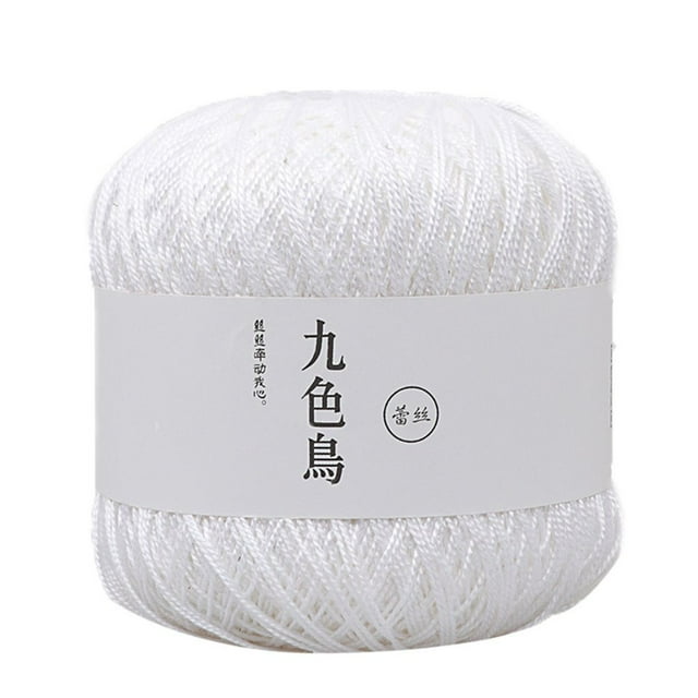 MesaSe Fil de Dentelle Diy Coton Tissé Fil de Coton Fin Fil à Crocheter 8e