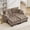Brown (2 seat+2 Ottoman), variant on Chenille Cloud 3-Seater Sofa with 4 Pillows, Ergonomic Design, Deep Seat Couch for Living Room, Office, Green