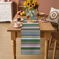 thumbnail image 2 of Bohemian Table Runner 72 Inches, Boho Modern Abstract Minimalist Paisley Green Bed Runner Dresser Scarves Tabletop for Indoor Outdoor Parties/Ceremony/Banquet, 14" x 72", 2 of 8