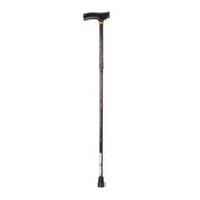 Drive Medical Lightweight Adjustable Folding Cane with T Handle, Black Floral