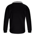 thumbnail image 4 of Chiccall Mens Corduroy Pullover Sweatshirts Casual Vintage Long Sleeve Fleece Collar Buttons Warm Sweaters for Men, 4 of 7