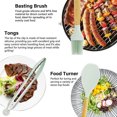thumbnail image 6 of 34PCS Silicone Cooking Utensils Set, 446°F Heat Resistant Wooden Handle Cooking Kitchen Utensils Spatula Set with Holder for Nonstick Cookware,Dishwasher Safe (BPA Free),Green, 6 of 9