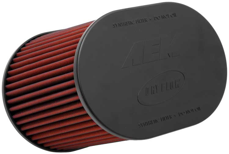RED UNIVERSAL 3.5/" BIG 9/" FLANGE DRY AIR FILTER FOR CHEVY SHORT//COLD AIR INTAKE