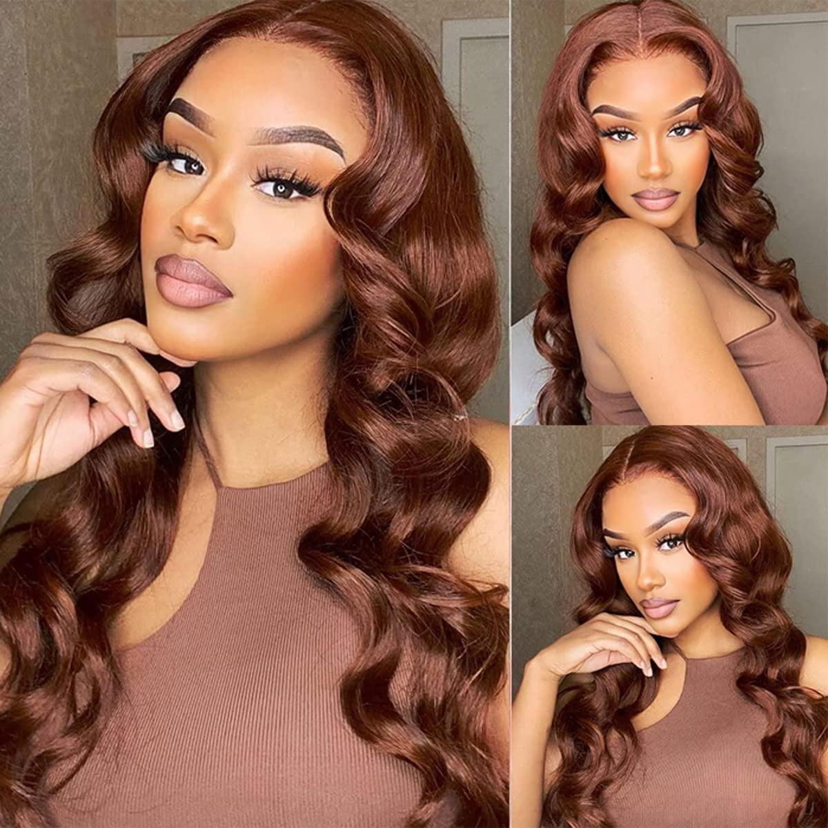 Echthaar-Perücke Mit Ombré-Effekt – Kinky Curly V-Part Wig Für Natürlichen Look, 20 Zoll