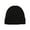 Black, variant on Womens Solid Color Ribbed Knit Beanie Hat Soft Stretchy Midweight Hat Fall Daily Casual Wear Basic Trendy Hats