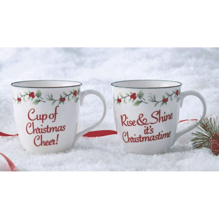 Holiday Cheers Plastic Christmas 16 Oz. Cups Set of 8 