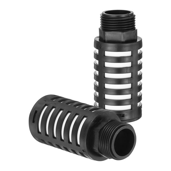 Pneumatic Muffler G 1 Plastic Air Compressor Exhaust Muffler Filters Air Solenoid Valve Muffler, 2 Pack