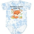 thumbnail image 3 of Inktastic Mommy and Daddy Love Me- Little Fox Boys or Girls Baby Bodysuit, 3 of 5