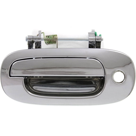Replacement REPD462184 Exterior Door Handle Compatible with 1997-1999 Dodge Dakota Front, Left Driver Chrome