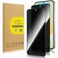thumbnail image 1 of ccwmincc 2 Pack Privacy Screen Protector for Samsung Galaxy S24 FE [Anti-Spy Tempered Glass], Ultra HD, Anti-Scratch, Bubble-Free, Easy Install 9H Protective Glass for Galaxy S24 FE, 1 of 1