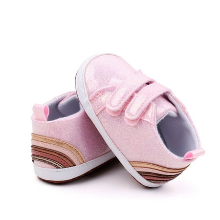 

ESASSALYY Baby Girl Premium Flats Infant Sneaker First Walker Crib Shoes