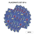 thumbnail image 3 of Placemats Set of 4 / 6, New-York City Placemats for Dining Table Indoor/Outdoors Heat Resistant Washable Placemats 18" x 12", 3 of 8
