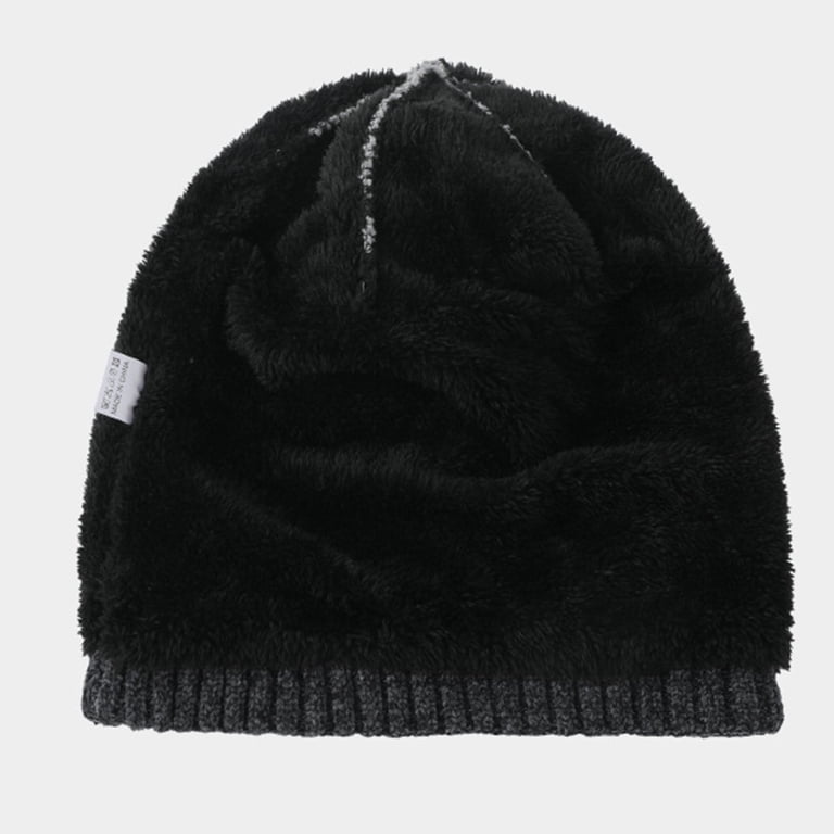 Mens Winter Beanie Hat Warm Fleece Lined Skull Cap for Men  display picture 3