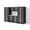 Gray with Bamboo Worktop, variant on NewAge Products Bold Series XL 7 Piece Garage Cabinets Set with Tool, Base, Wall Cabinets and 30 in. Lockers