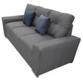 thumbnail image 4 of Sala Modular 3-2 El Bazar Store Suecia Lino nacional Gris Oxford Sofá Love seat, 4 of 6