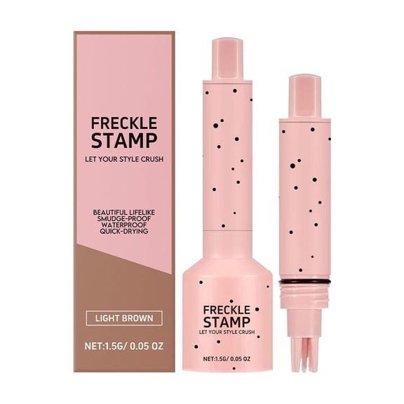 Faux Freckle Pen Makeup Waterproof, Faux Freckle Stamp, Long-Lasting & Quick Dry, Create a Natural Sunkissed Makeup