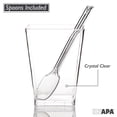 thumbnail image 3 of Ilyapa 5oz Plastic Dessert Cups - 20 Pack Mini Dessert Cups with Spoons - Clear Reusable Small Appetizer Cup for Cheesecake Shooters, Chocolate Mousse, Parfait - Party and Catering Supplies - Square, 3 of 7