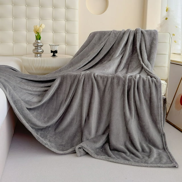 EGNMCR Couverture Jetée, Couverture Jetée pour Canapé 150 X 200cm Super Douce Chaude Unie Chaude Couverture en Molleton Jeté Tapis Canapé Literie Couverture Couverture