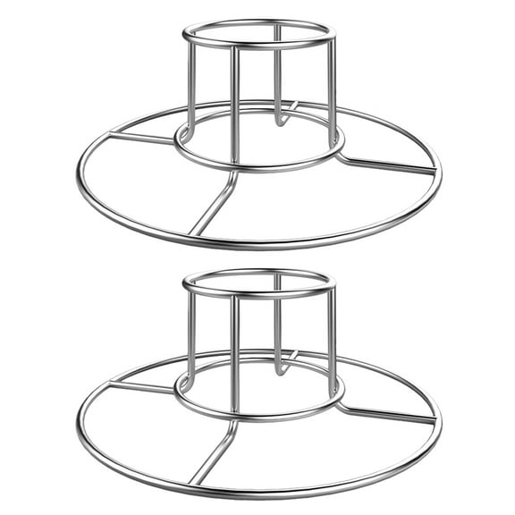 unbranded  2 Pcs Pan Pans Roast Chicken Rack Beer Round Roaster Roasting for Oven