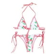 thumbnail image 1 of YDLCAFD Easter Womens Swimsuits Thong Bikini Sets For Women String Tie Side Bathing Suit Two Piece, 1 of 5