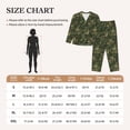 thumbnail image 4 of Picia Green Camouflage Skull Pattern Women’s Long-Sleeve Sleepwear Set - Soft 2-Piece Loungewear with Pockets, Comfy PJs for Relaxing Nights-Small, 4 of 7