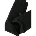 thumbnail image 6 of Isotoner Women's Water Repellent Fleece Gloves with Spandex Palm, Black, 6 of 6