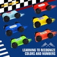 thumbnail image 4 of Juguete para rampa de coche Aotipol Montessori para niños de 2 a 3 años con 6 coches, 4 of 7