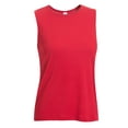 thumbnail image 6 of Expert Brand USA-Made Women's Oxymesh™ Athletic Sleeveless T-Shirt, Red, Small, 6 of 6
