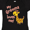 thumbnail image 4 of Inktastic My Gramma Loves me- cute giraffe Boys or Girls Baby Bodysuit, 4 of 5