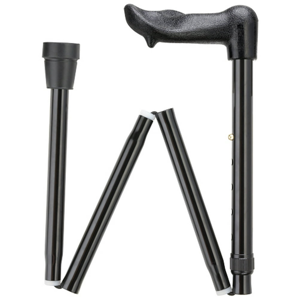 Harvy Canes Palm Grip Folding Cane Black Right Handed Walmart