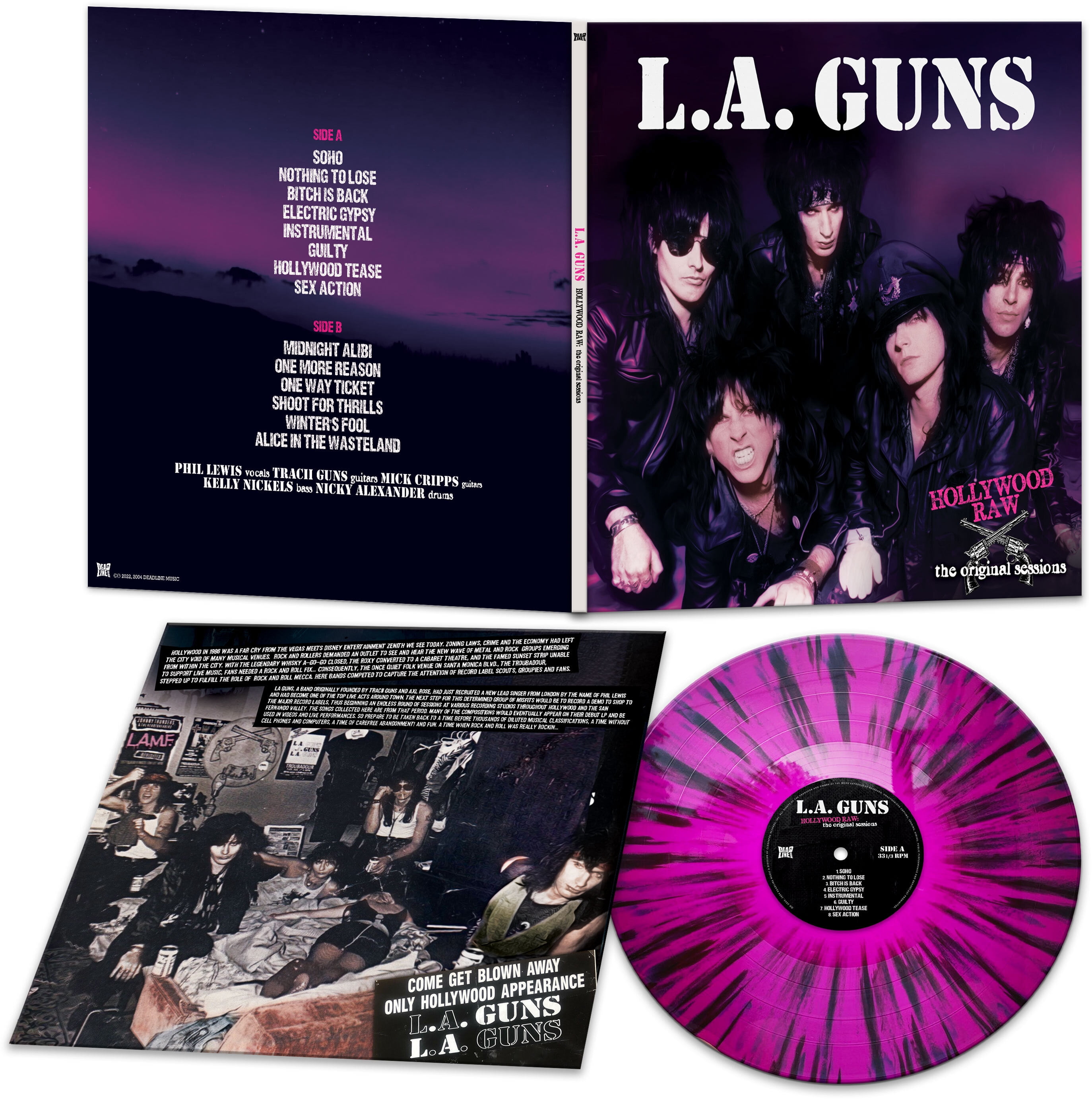 L.A. Guns - Hollywood Raw - The Original Sessions - Purple/Black 
