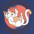 thumbnail image 2 of CafePress - Sleep With A Cat Maternity T Shirt - Maternity Dark T-Shirt, 2 of 3