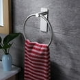 thumbnail image 6 of Stainless Steel Towel Ring | No Drill Adhesive Mount | Rust Proof Bathroom Towel Holder | Space Saving Circular Design for Hand Towels, 6 of 6